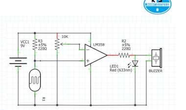 Emergency light using LM358 & LDR sensor