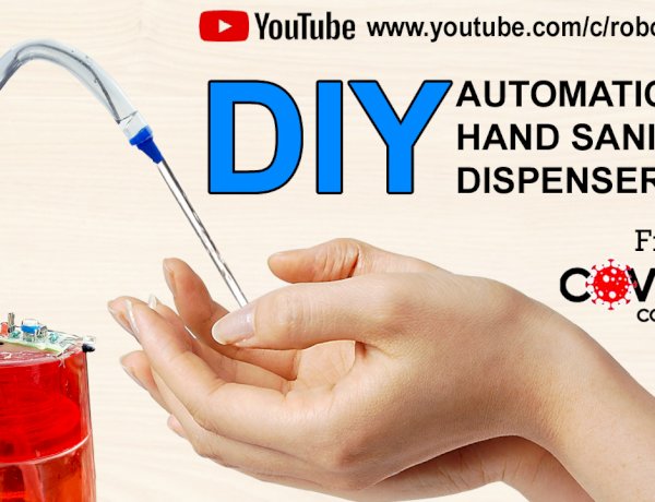 How to make Automatic Alcohol Hand Sanitizer - DIY | Touchless Hand Sanitizer | School project ideas